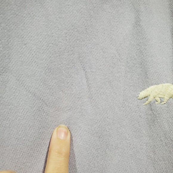 John Galt Sweatshirt Womens OS One Sz S Long Sleeve Pullover Purple Embroidered - Picture 11 of 12